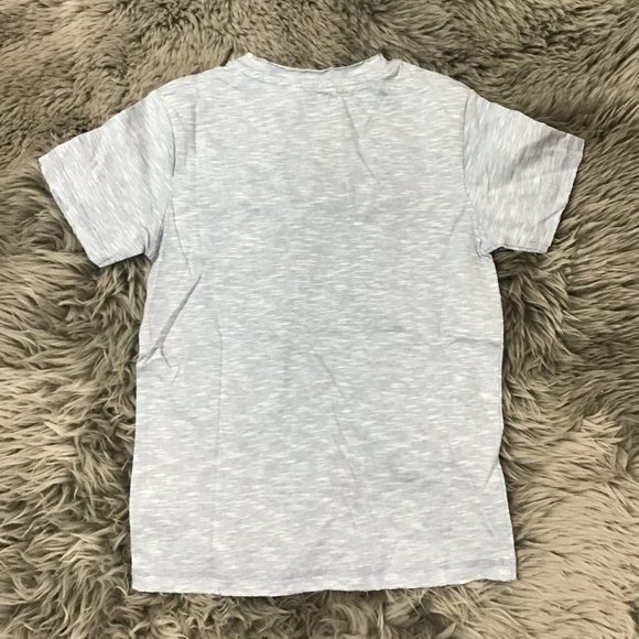 Manguun | Boy's Short Sleeve T-shirt | Light Blue | Stripes | Various Sizes - Picture 2 of 2